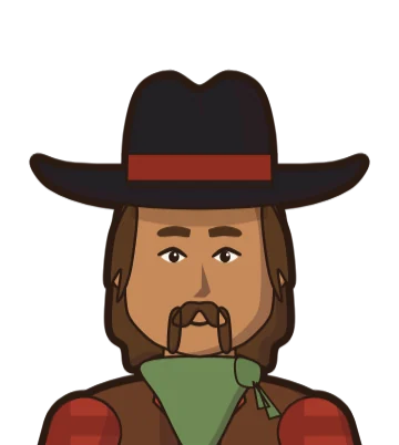 Dusty Pete, drawn as in the game