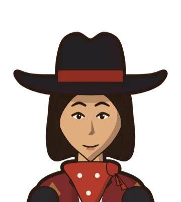 Calico Kate, drawn as in the game